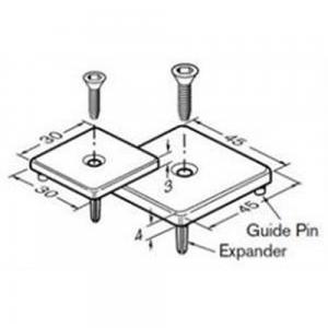 Bosch Rexroth 3842518205, End Cap 45X45-Zn 3842518205 Rexroth