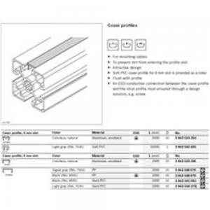 Bosch Rexroth 3842518375, Cover Profile N8 H-Pvc Grey 3842518375 Rexroth